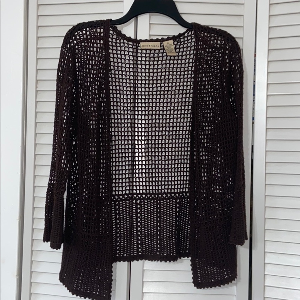 Apostrophe Open Woven Jacket Medium - Picture 1 of 6